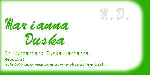 marianna duska business card